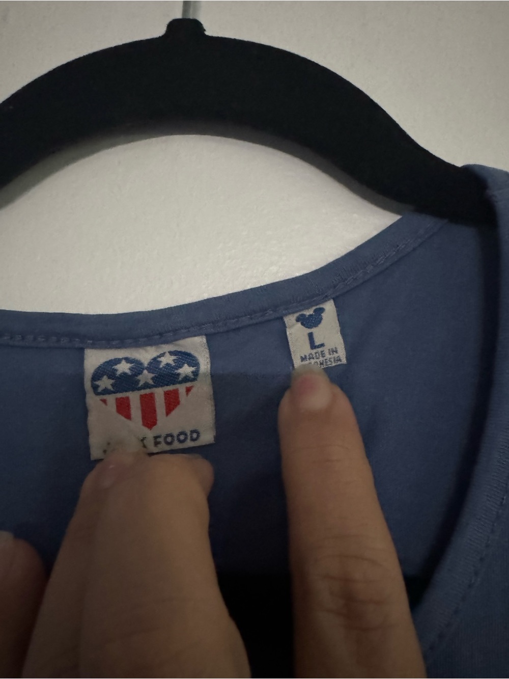 Junk Food x Disney Blue Tie-Knot Graphic Tank Top - Picture 3 of 4
